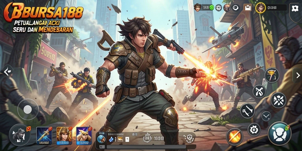 Tampilan gameplay BURSA188 yang mendebarkan dan penuh aksi.