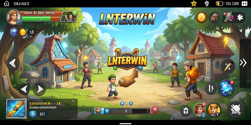 Screenshot gameplay LNTERWIN menampilkan keseruan bermain game Casual.