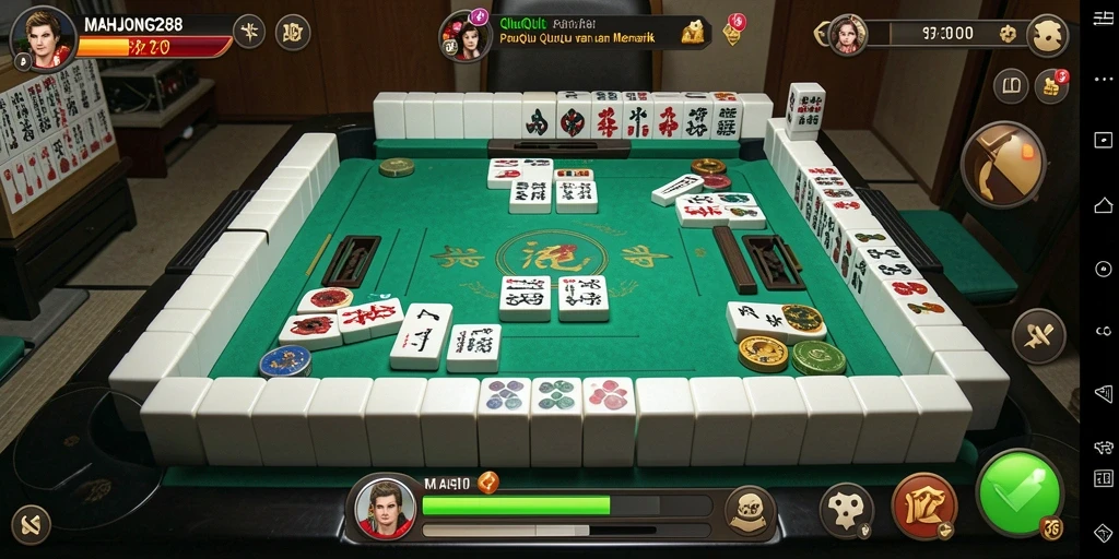 Screenshot gameplay QiuQiu MAHJONG288 yang menarik.