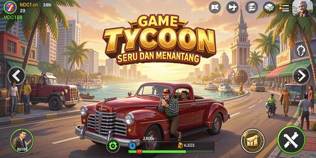 Gameplay Tycoon seru dan memikat di MDG188.