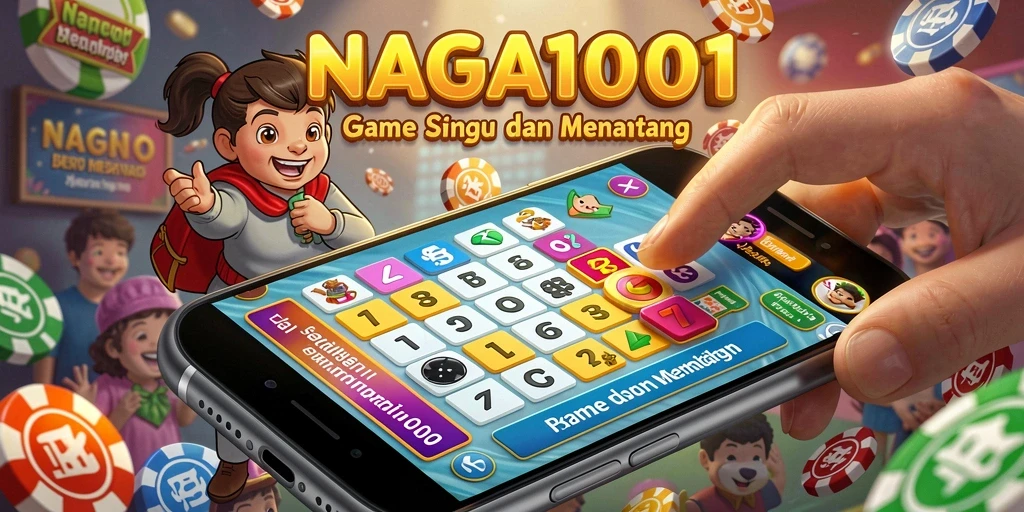 Screenshot gameplay NAGA1001 menampilkan suasana seru bermain Bingo.