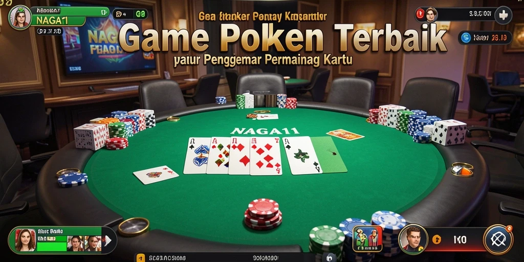 Tampilan gameplay Poker yang mendebarkan dan realistis di NAGA11.