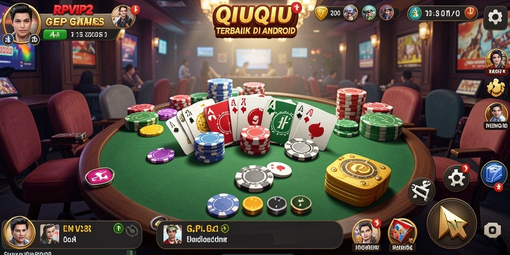 Tampilan gameplay menegangkan RPVIP2 dalam QiuQiu.