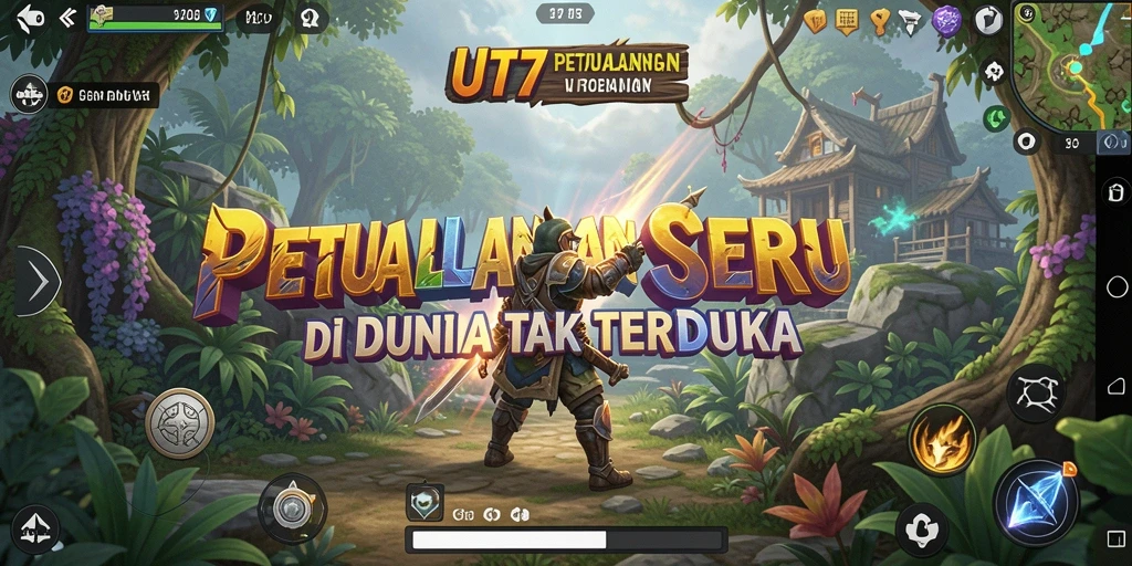 Tampilan gameplay mendebarkan dalam dunia petualangan UT77.